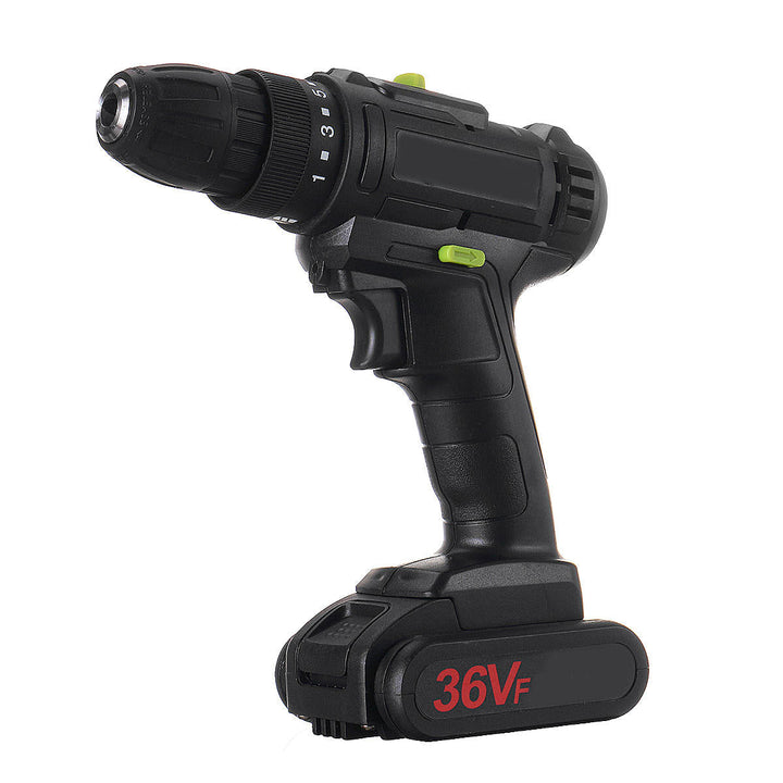 21V 1500mAH LED Light Electric Drill Driver Cordless Rechargeable Hand Drills 2 Speed Home DIY Image 1