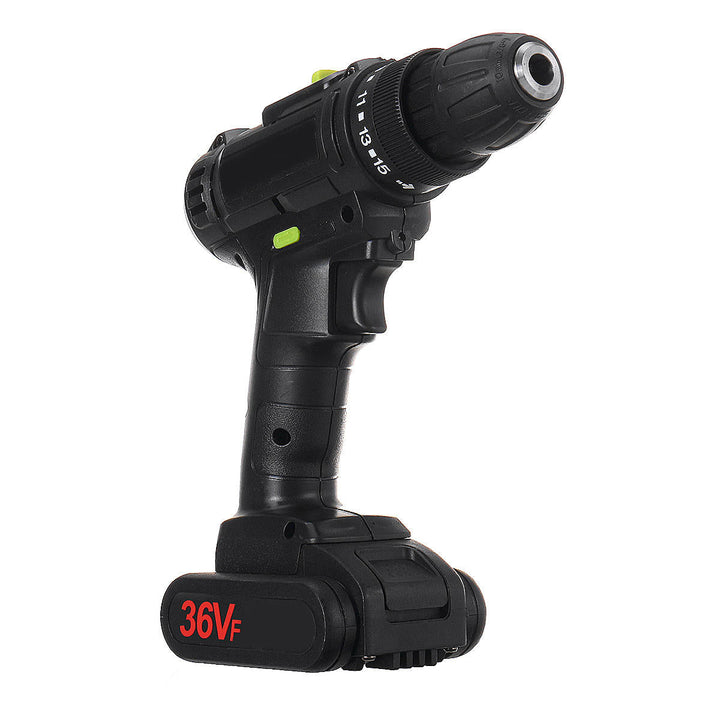 21V 1500mAH LED Light Electric Drill Driver Cordless Rechargeable Hand Drills 2 Speed Home DIY Image 2