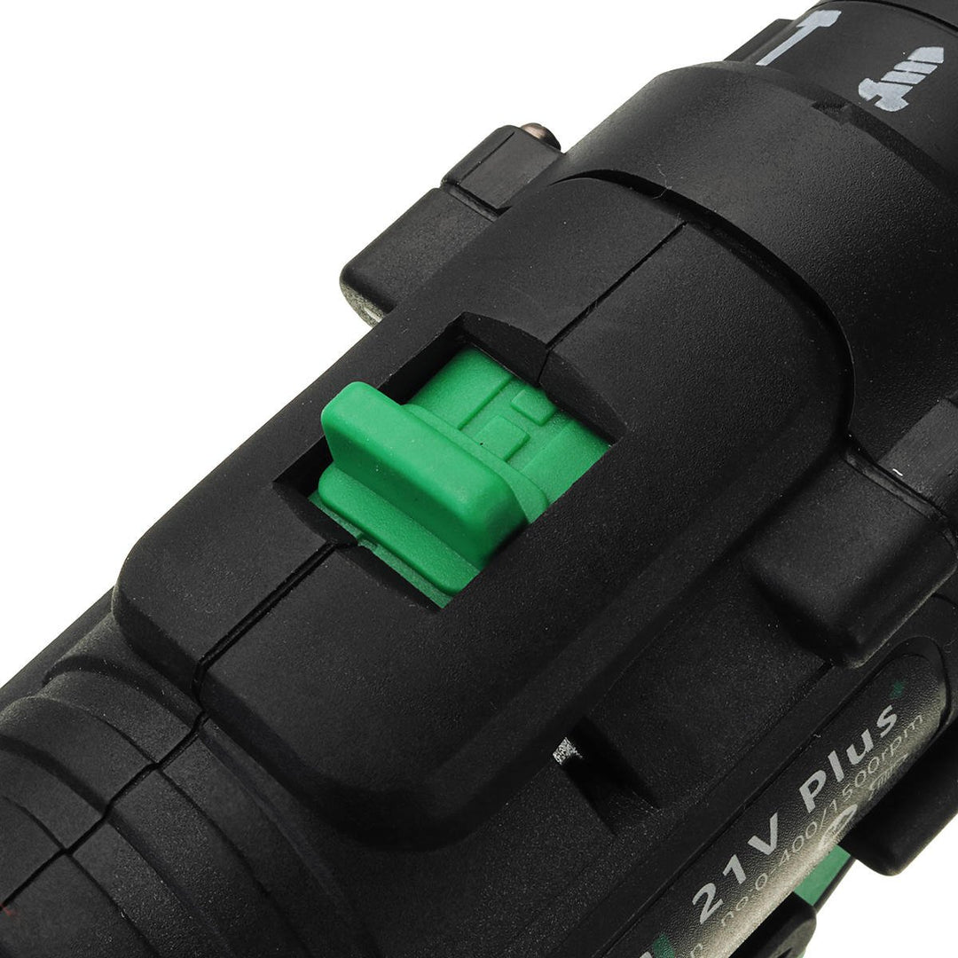 21V 1500mAh Li-ion Battery Cordless Electric Hammer Power Drill 2 Speed Power Screwdriver Image 7