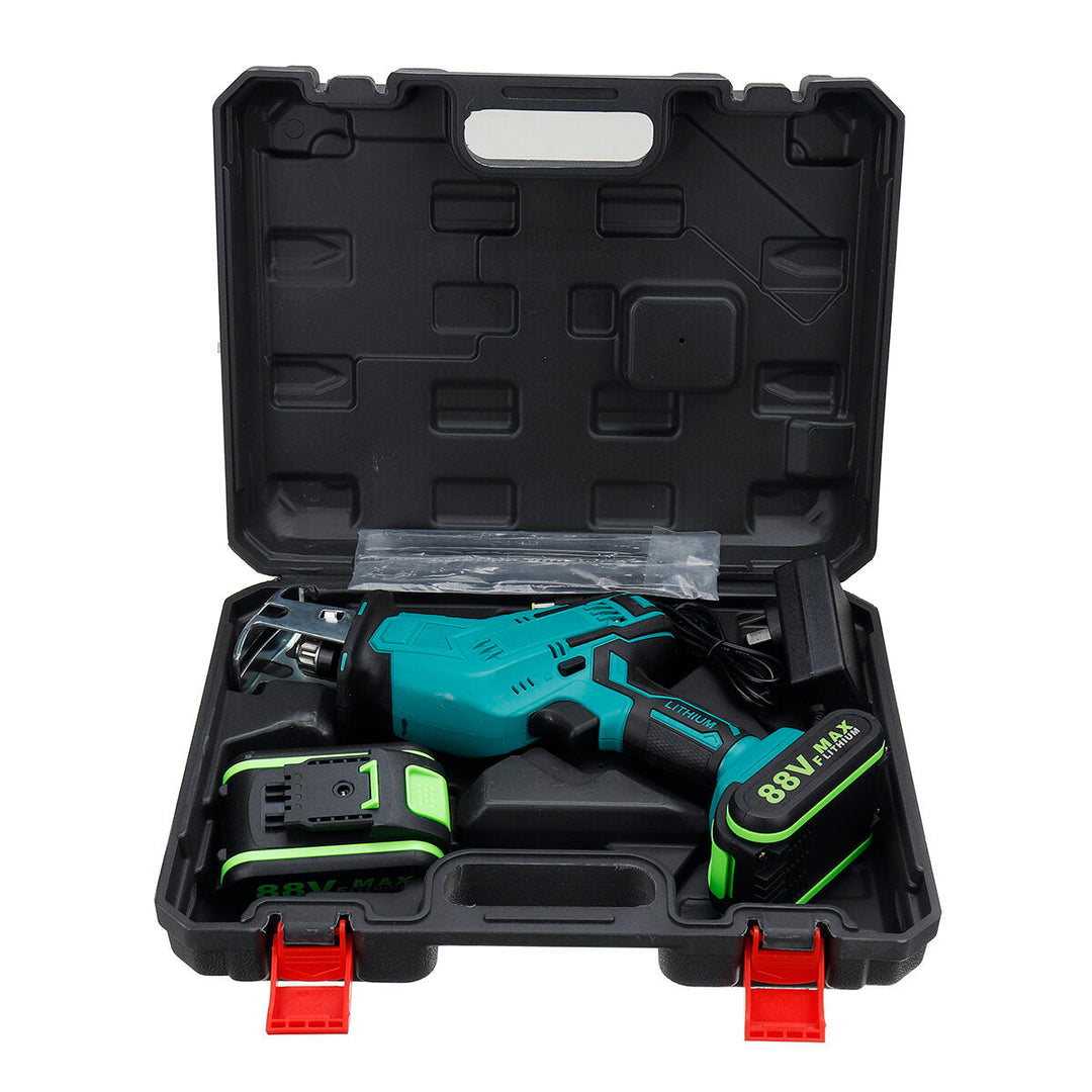 220V Rechargeable Cordless Reciprocating Saw Handheld Wood With Metal Cutting Kit Image 2