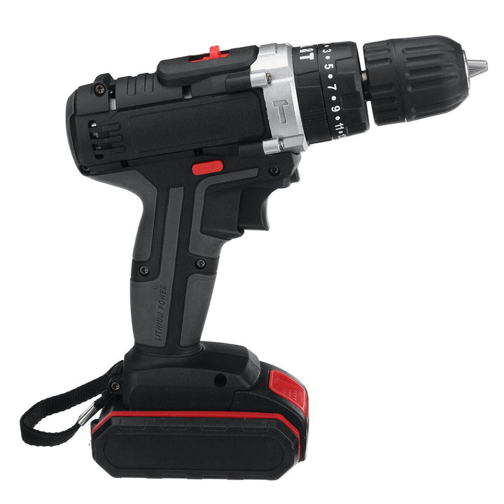 21V 22800mAh Cordless Rechargable 3 In 1 Power Drills Impact Electric Drill Driver Image 1