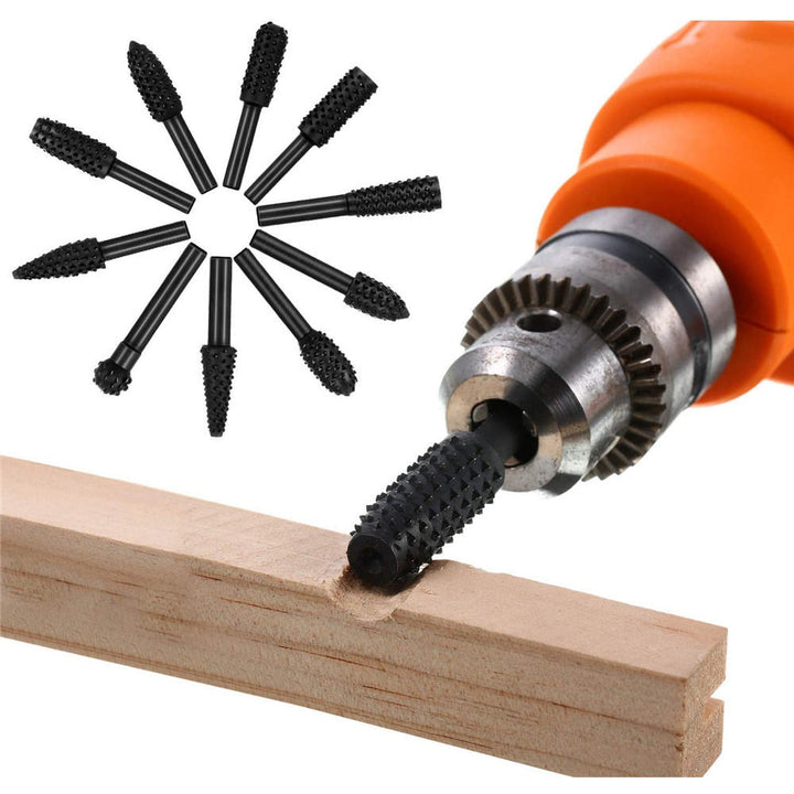 20Pcs Woodworking Polishing Head Set 1,8 Inch Shank Router Bit and 1,4 Inch Router Burrs Image 4