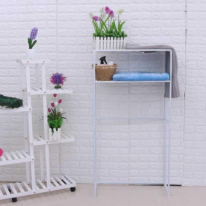 3 Shelf Over Washing Machine Storage Unit Storage Rack Laundry Kitchen Bathroom Shelf Rack Image 4