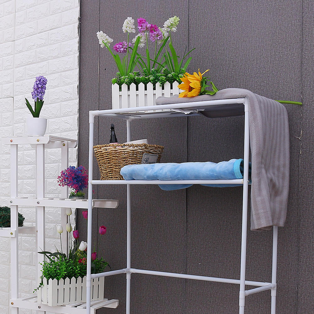 3 Shelf Over Washing Machine Storage Unit Storage Rack Laundry Kitchen Bathroom Shelf Rack Image 5