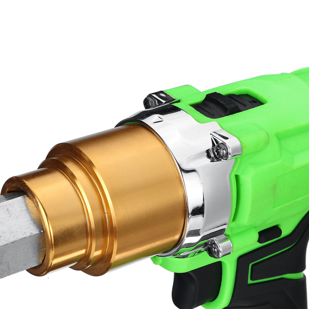 26V Electric Cordless Rivet Guns Insert Nut Pull Riveting Tool LED Light With Battery Image 6