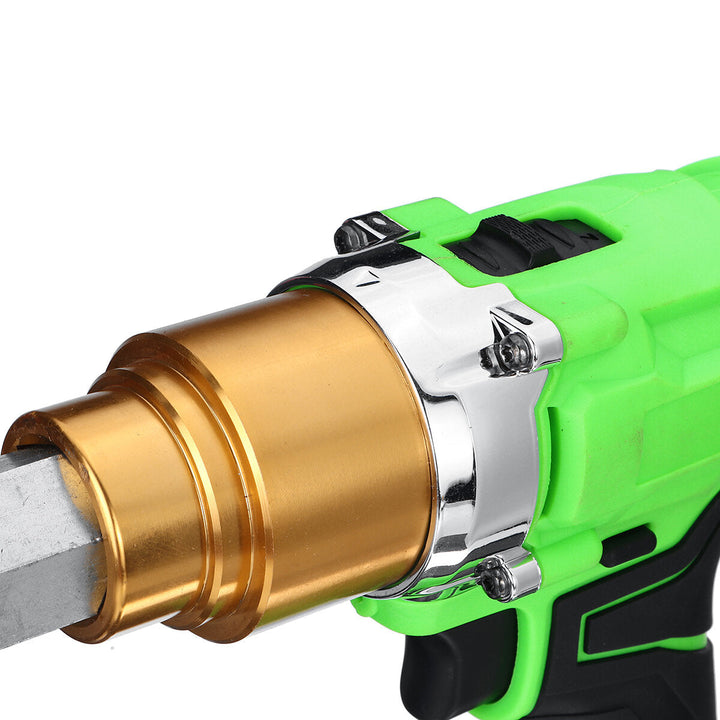 26V Electric Cordless Rivet Guns Insert Nut Pull Riveting Tool LED Light With Battery Image 6