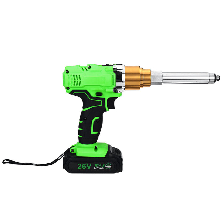 26V Electric Cordless Rivet Guns Insert Nut Pull Riveting Tool LED Light With Battery Image 10