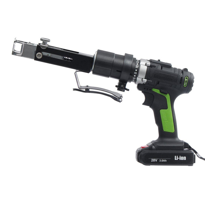 28V Electric Chain Drill Power Drills Chain Gun Rechargable Elecreic Drill 2 Batteries 1 Charger Image 2