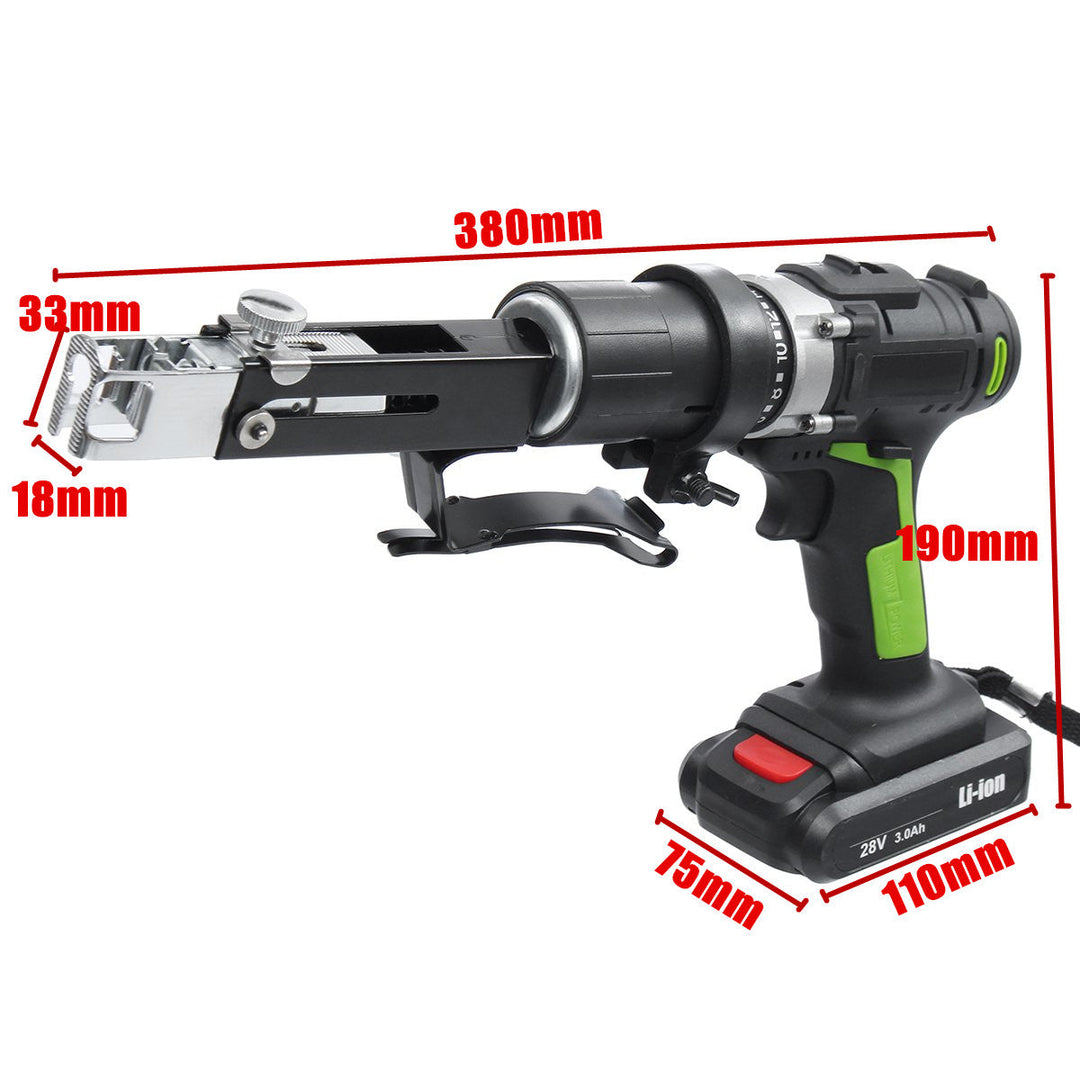 28V Electric Chain Drill Power Drills Chain Gun Rechargable Elecreic Drill 2 Batteries 1 Charger Image 4