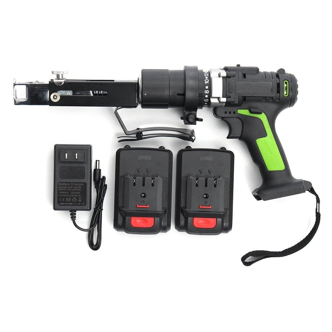 28V Electric Chain Drill Power Drills Chain Gun Rechargable Elecreic Drill 2 Batteries 1 Charger Image 6