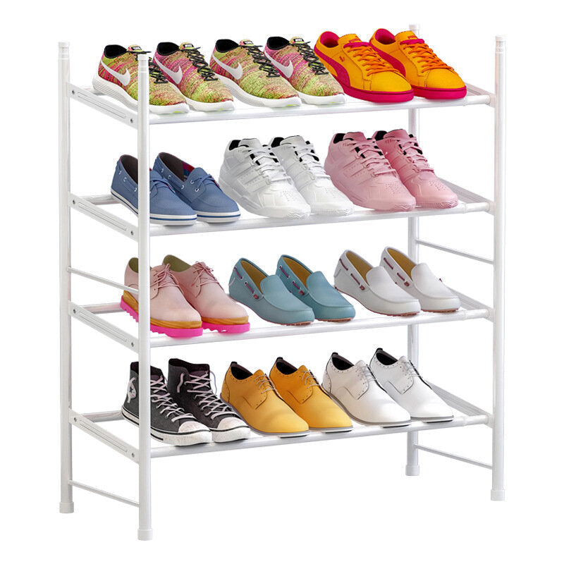 3 Tiers Shoe Rack Storage Organizer Tower Metal Shelf Stand Sneake Rack Home Image 2