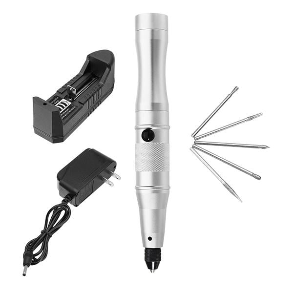 3.7V Mini Electric Drill Tool Electric Grinder Engraving Pen Dual Charging Way Image 2