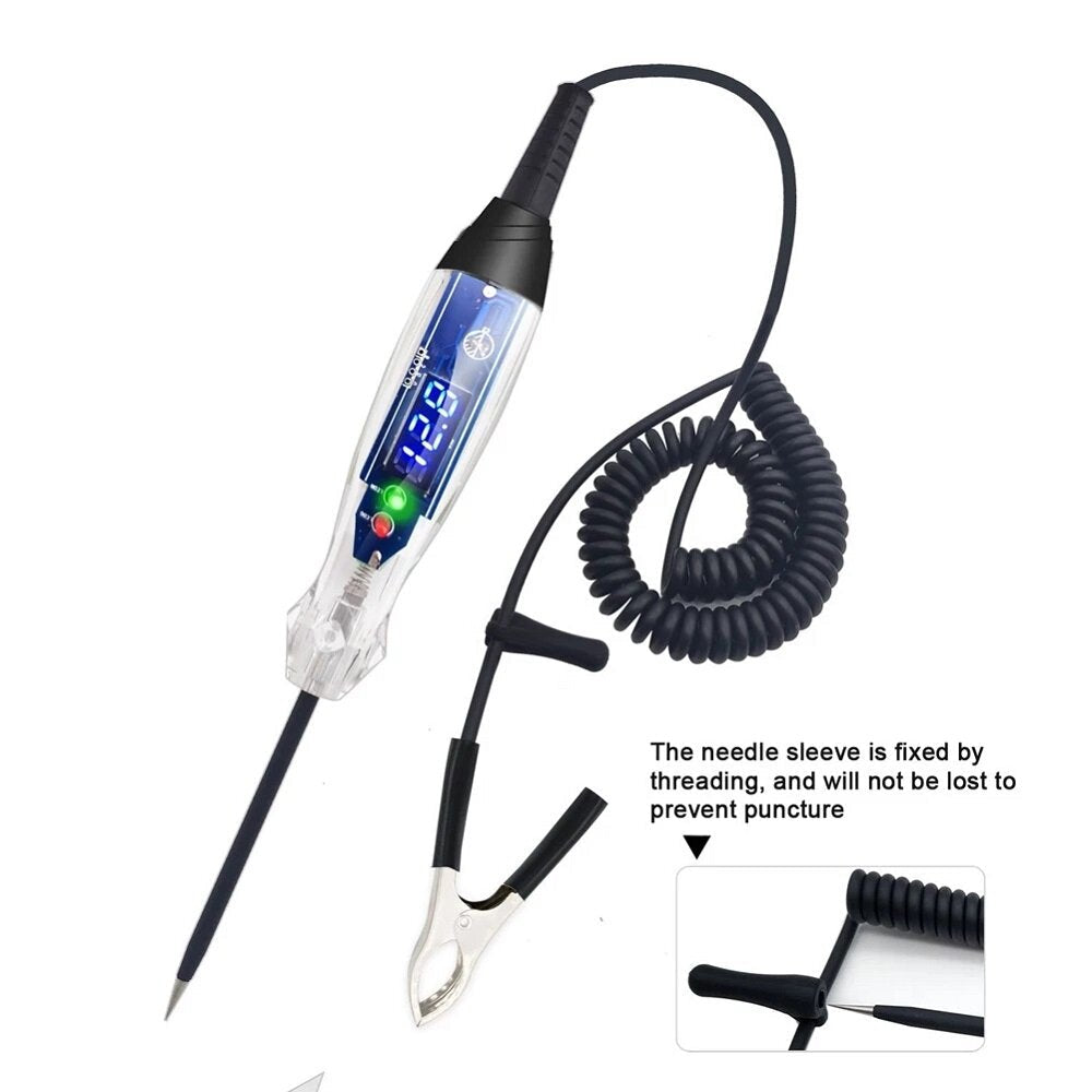 3-60V LED Digital Display Bidirectional Voltage Tester Handheld Portable Car Circuit Tester Automotive Maintenance Image 2