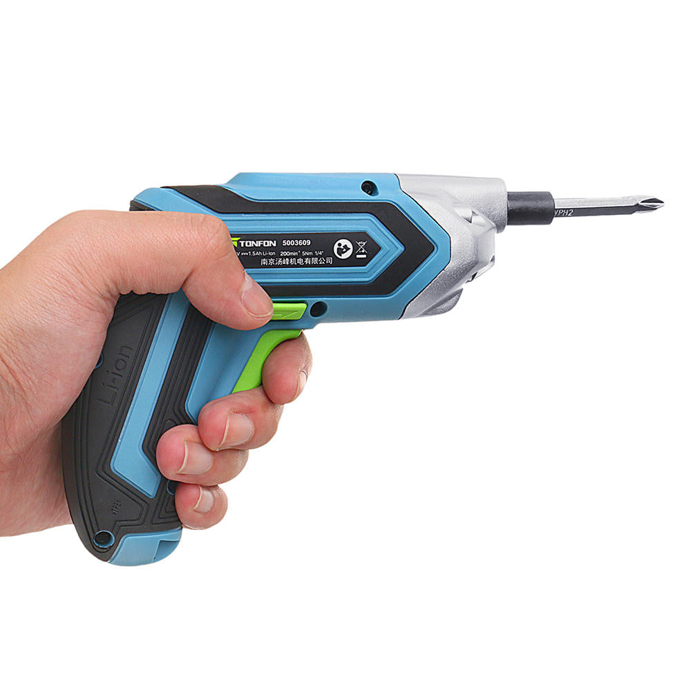 3.6V Cordless Electric Screwdriver USB Rechargable Power Screw Driver with Screw Bits Image 4