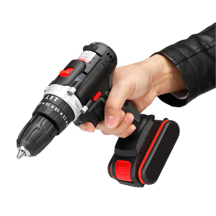 36V 1200 RPM 25Nm Cordless Electric Screwdriver 25+3 Impact Drill with Battery Image 3