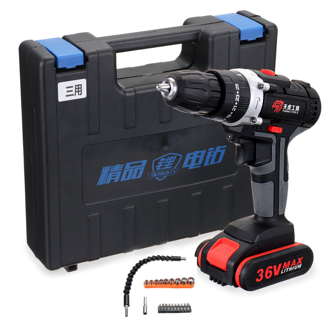 36V Electric Cordless Drill 28NM Brushless Screwdriver With LED Rechargeable Battery Image 10