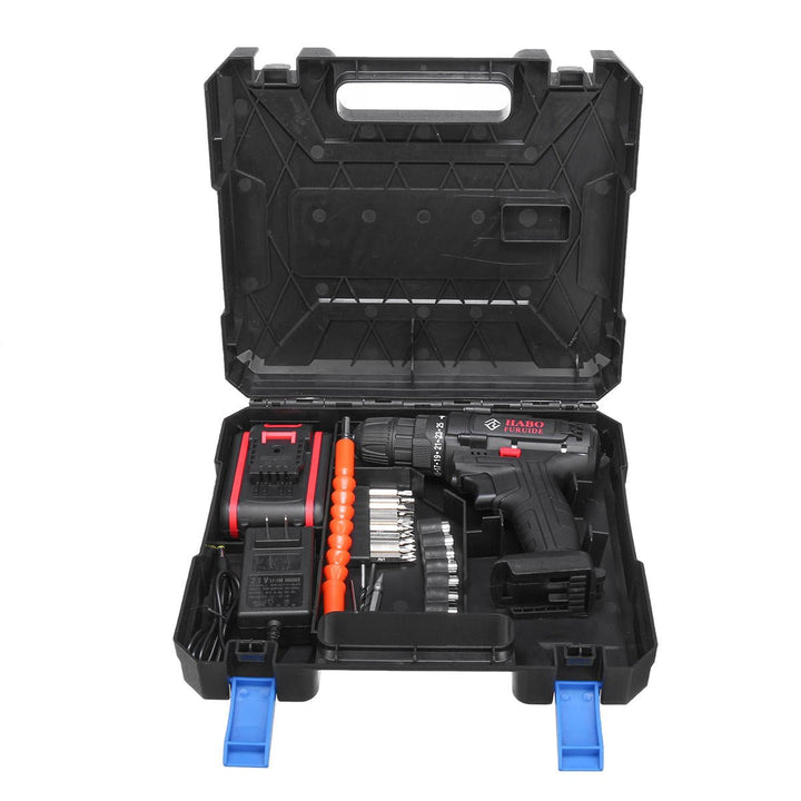 36V Electric Cordless Drill Screwdriver Dual Speed 25 Torque LED with Li-ion Battery Image 7