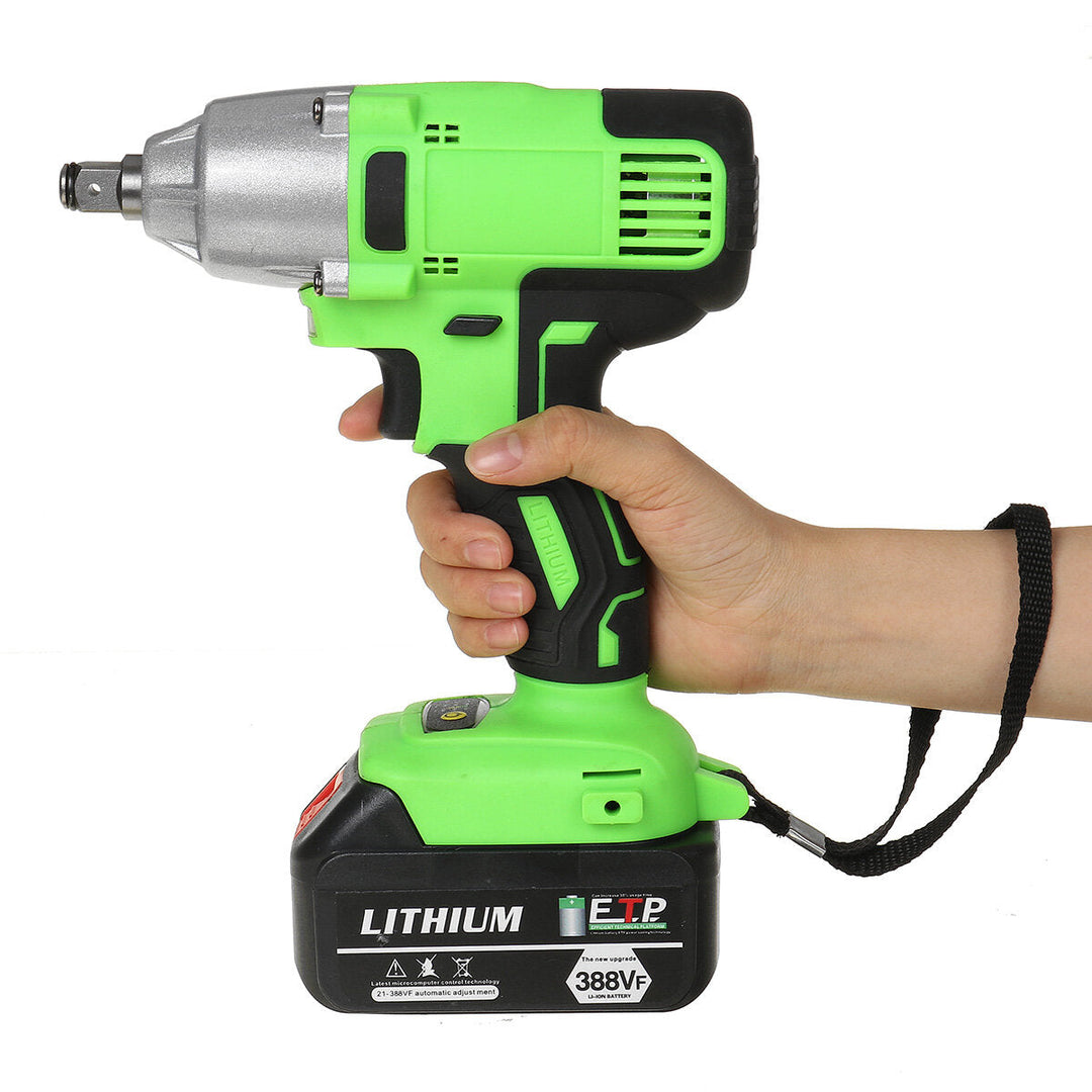 388VF Brushless Electric Torque Wrench Cordless Power Wrench Drill For 18V Makita Battery Image 4