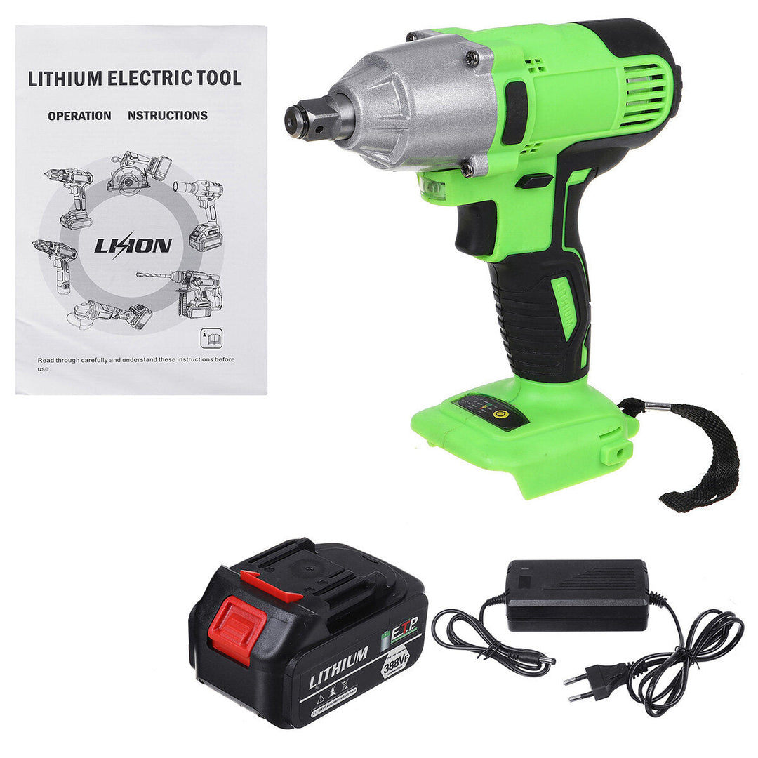 388VF Brushless Electric Torque Wrench Cordless Power Wrench Drill For 18V Makita Battery Image 10