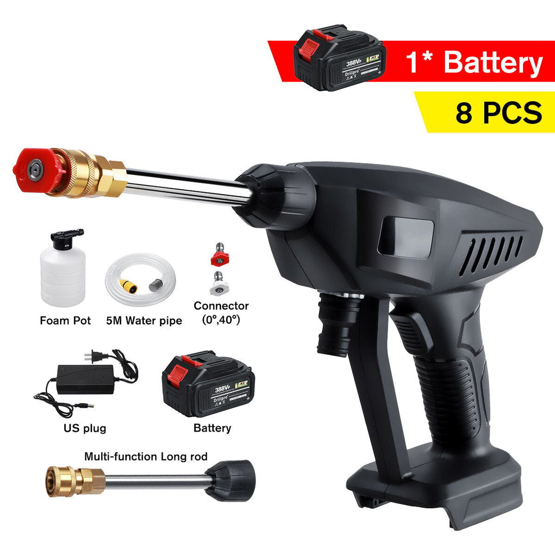 388VF Cordless Portable High Pressure Car Washer Cleaner Car Washing Guns Image 1