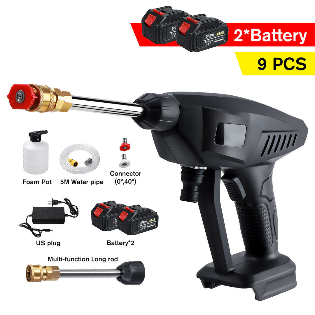 388VF Cordless Portable High Pressure Car Washer Cleaner Car Washing Guns Image 4