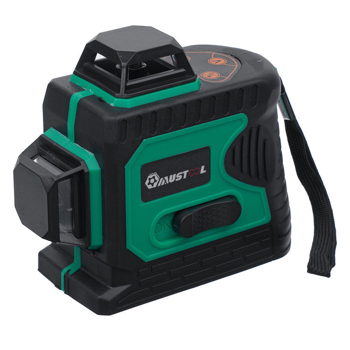 3D Green Auto Laser Level 12 Lines 360 Horizontal and Vertical Cross Build Tool Measuring Tools with 2 Batteries Image 5