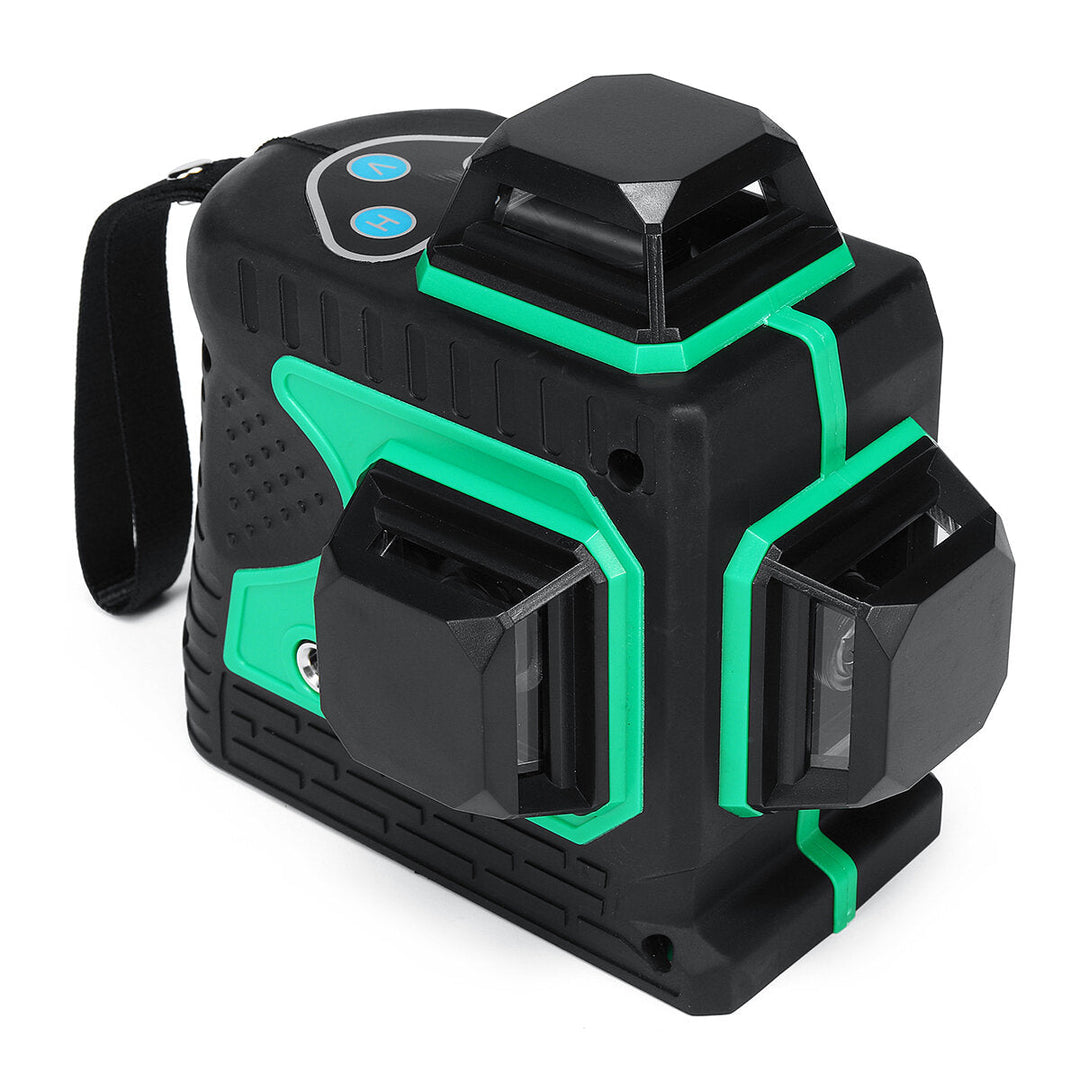 3D Green Auto Laser Level 12 Lines 360 Horizontal and Vertical Cross Build Tool Measuring Tools with 2 Batteries Image 6