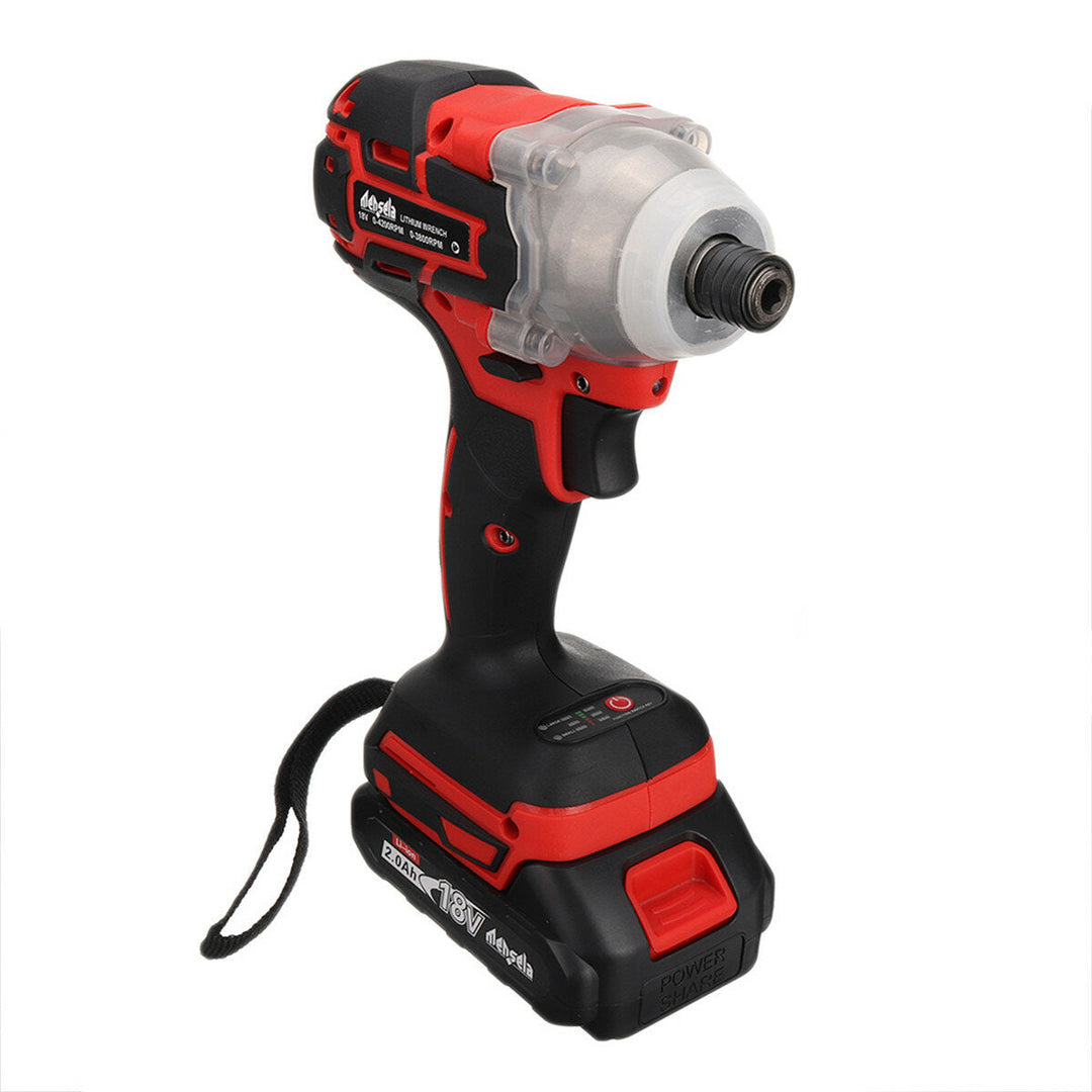 3500RPM 3 Speed Cordless Electric Screwdriver without Battery and 6 Screwdriver Bits and 4 Metal Sleeves Image 2