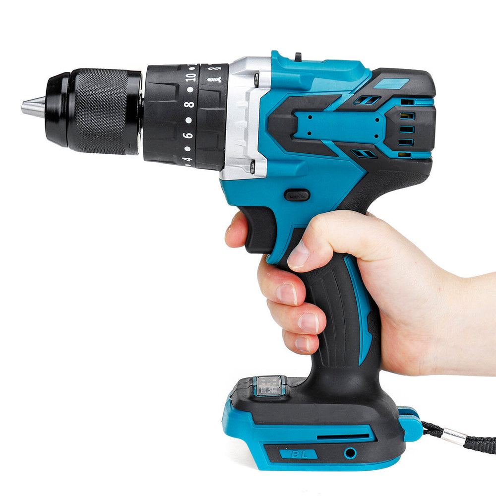 350N.m 3 In 1 Regulated Speed Drill Brushless Electric Impact Drill Driver Hammer Drill For 18V Battery Image 2