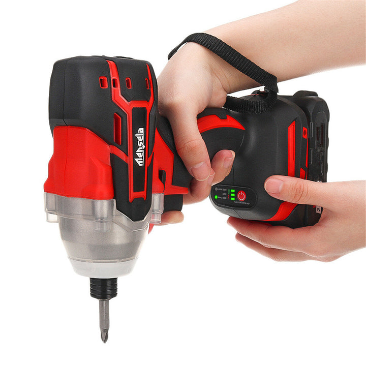 3500RPM 3 Speed Cordless Electric Screwdriver without Battery and 6 Screwdriver Bits and 4 Metal Sleeves Image 9