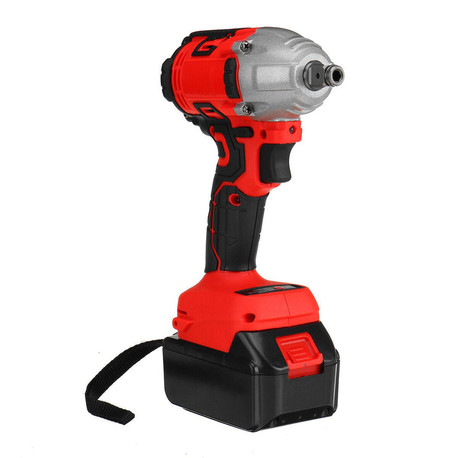 330NM 3000RPM Electric Cordless Brushless Impact Wrench W, 1 or 2pcs Battery and 5pcs Sockets Image 1