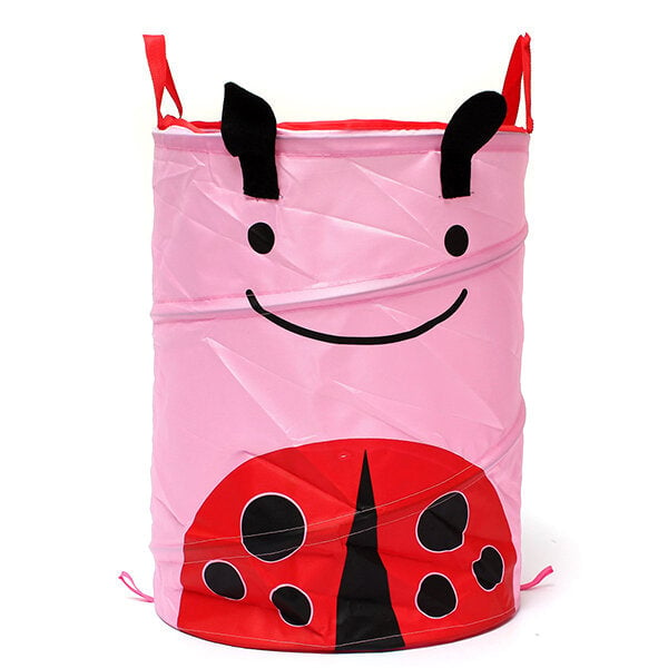 34x45cm Foldable Laundry Storage Basket Bathroom Cartoon Clothes Pants Bag Image 6