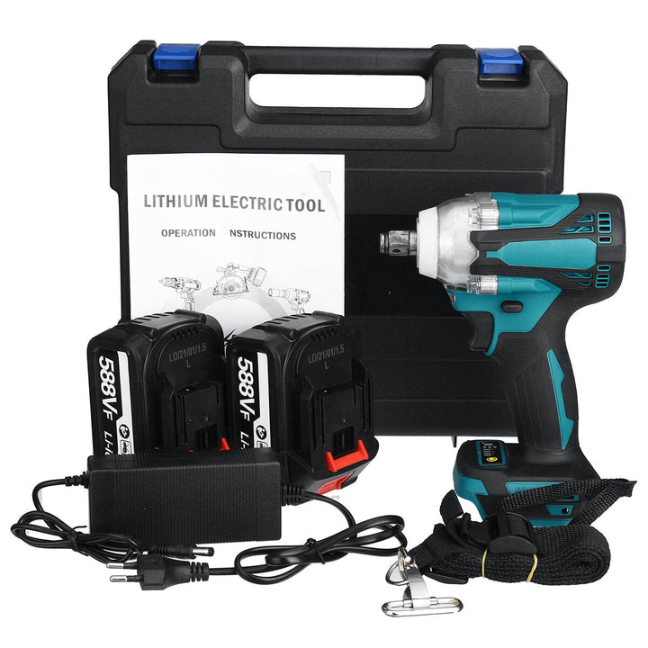 4 Speed Cordless Electric Impact Wrench 4000rpm Brushless Rechargeable Torque Wrench Socket Power Tool 1,2 x588VF Image 11