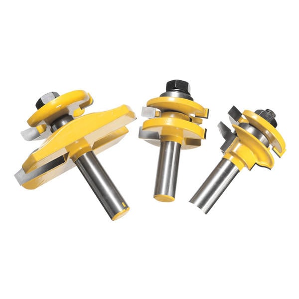 3pcs 1,2 Inch Shank Router Bit Set Wood Working Tool Image 4