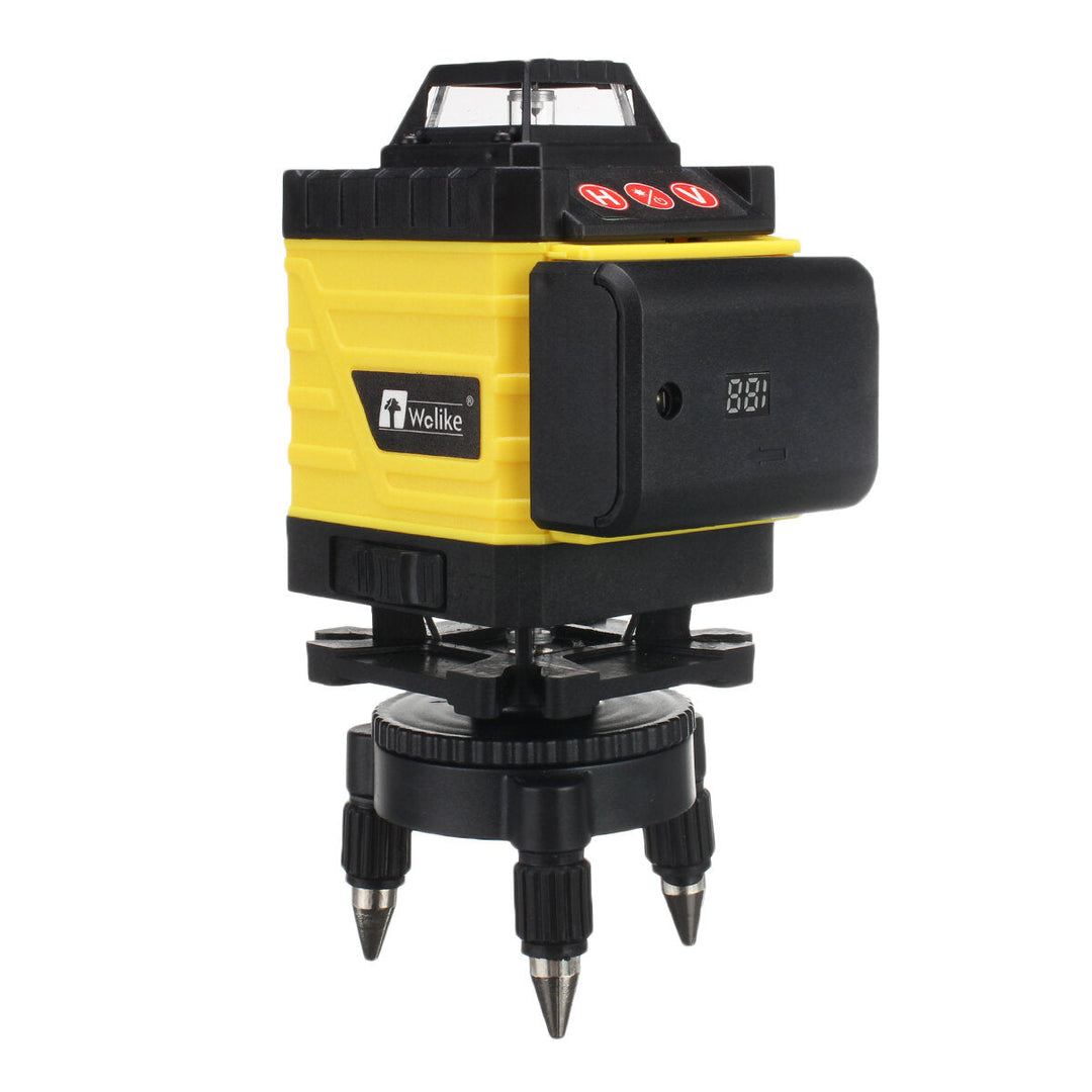 4D 16 Lines Green Light Laser Levels 360 Self Leveling Cross Horizontal Measure with 2 Batteries Image 3