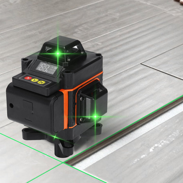 4D 16 Lines Laser Level Green Light Auto Self Leveling 360 Rotary Measure Tool Image 3