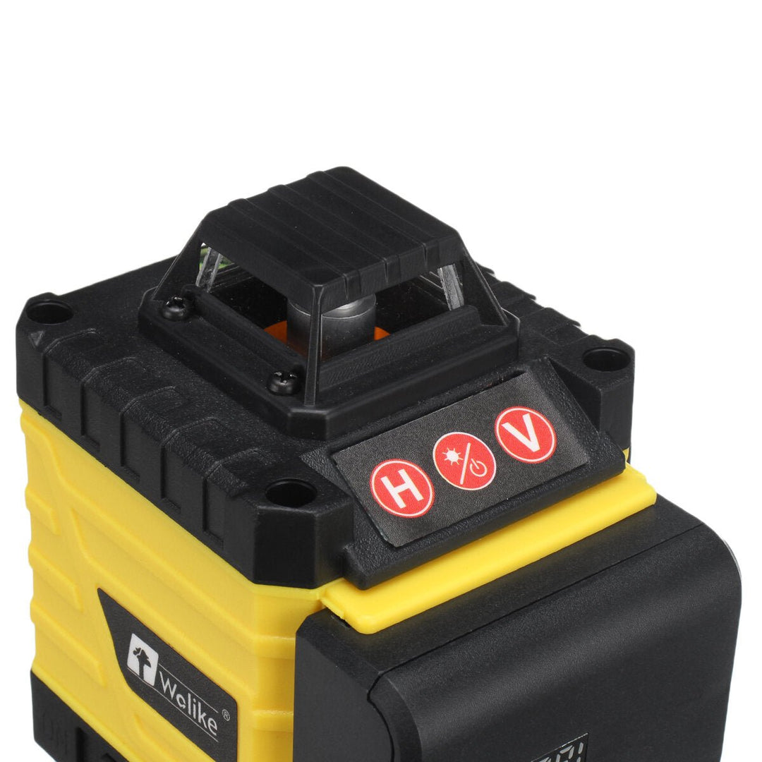 4D 16 Lines Green Light Laser Levels 360 Self Leveling Cross Horizontal Measure with 2 Batteries Image 6