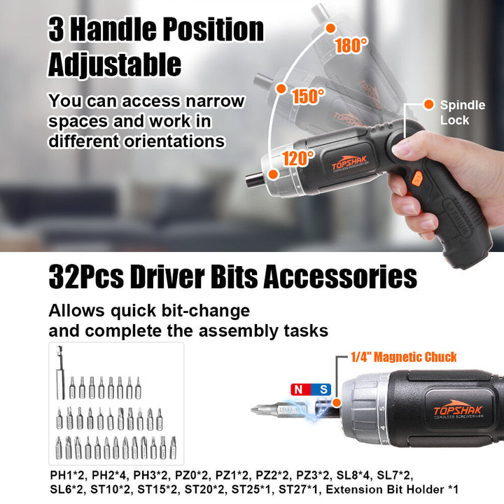 4V 1500mAh Cordless Electric Screwdriver For Repair Electric Scooter and Other Tool Set Image 6