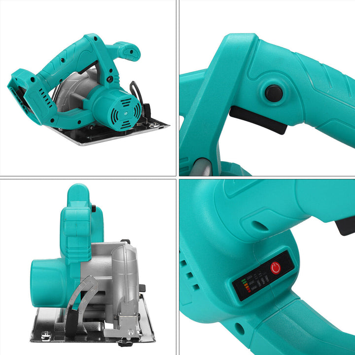 5 In 125mm Multi-functional Cordless Electric Circular Saw 0- 45 Adjustable Woodworking Machine Wood Cutters for 18V Image 9