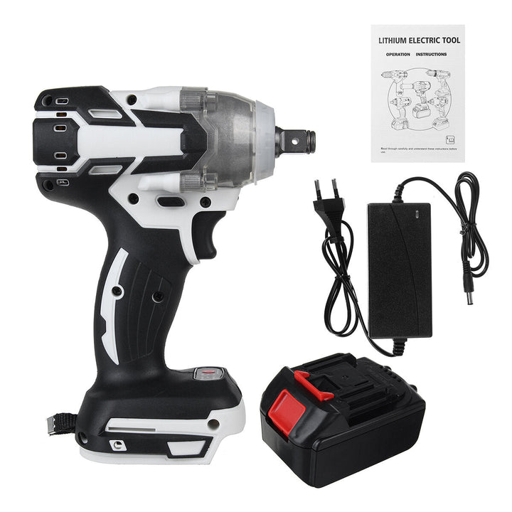 520N.m Brushless Cordless Electric Impact Wrench Screwdriver Power Tools Image 1