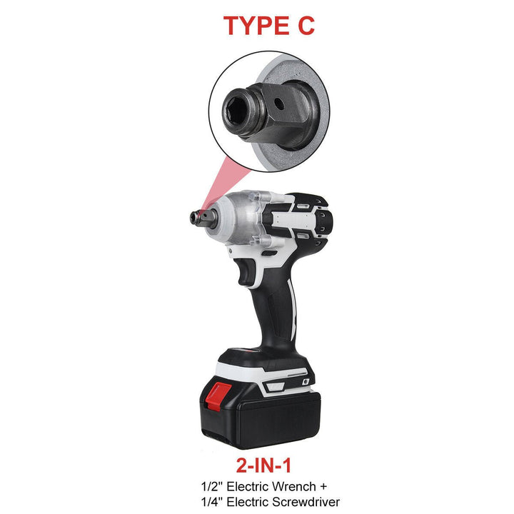 520N.m Brushless Cordless Electric Impact Wrench Screwdriver Power Tools Image 4