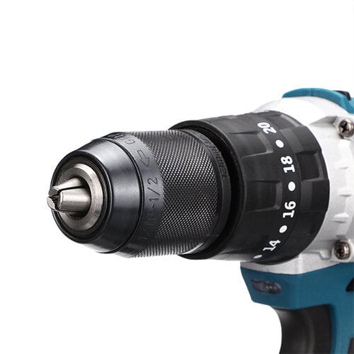 520N.m 4000rpm 3 In 1 Electric Cordless Hammer Impact Drill Screwdriver w,LED Battery Image 7