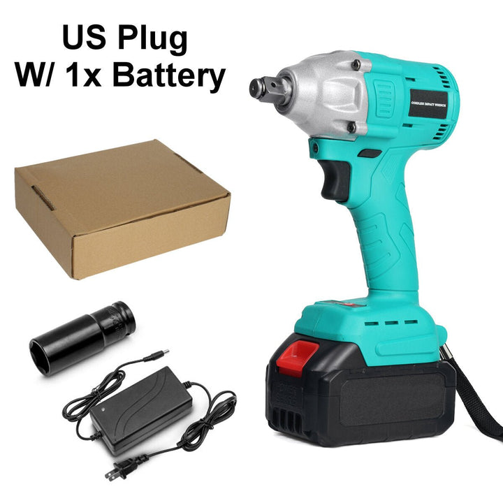 520N.M Cordless Electric Wrench EU,US,AU Plug Power Wrench With Li-ion Battery W,Sleeve Also For Makita Battery Image 3