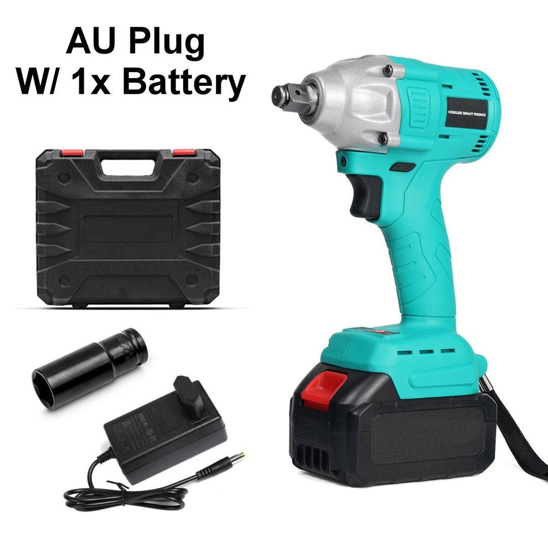 520N.M Cordless Electric Wrench EU,US,AU Plug Power Wrench With Li-ion Battery W,Sleeve Also For Makita Battery Image 7