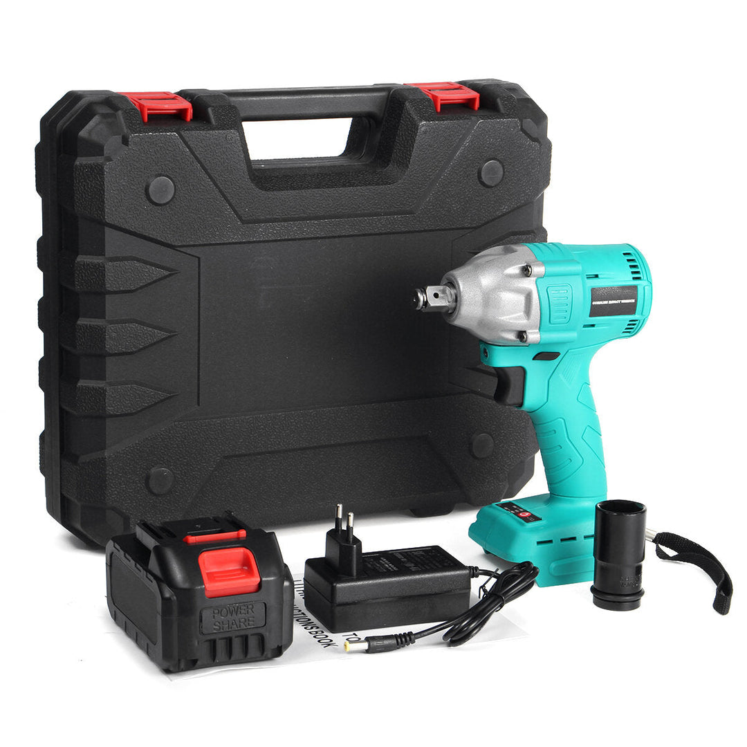 520N.M Cordless Electric Wrench EU,US,AU Plug Power Wrench With Li-ion Battery W,Sleeve Also For Makita Battery Image 8