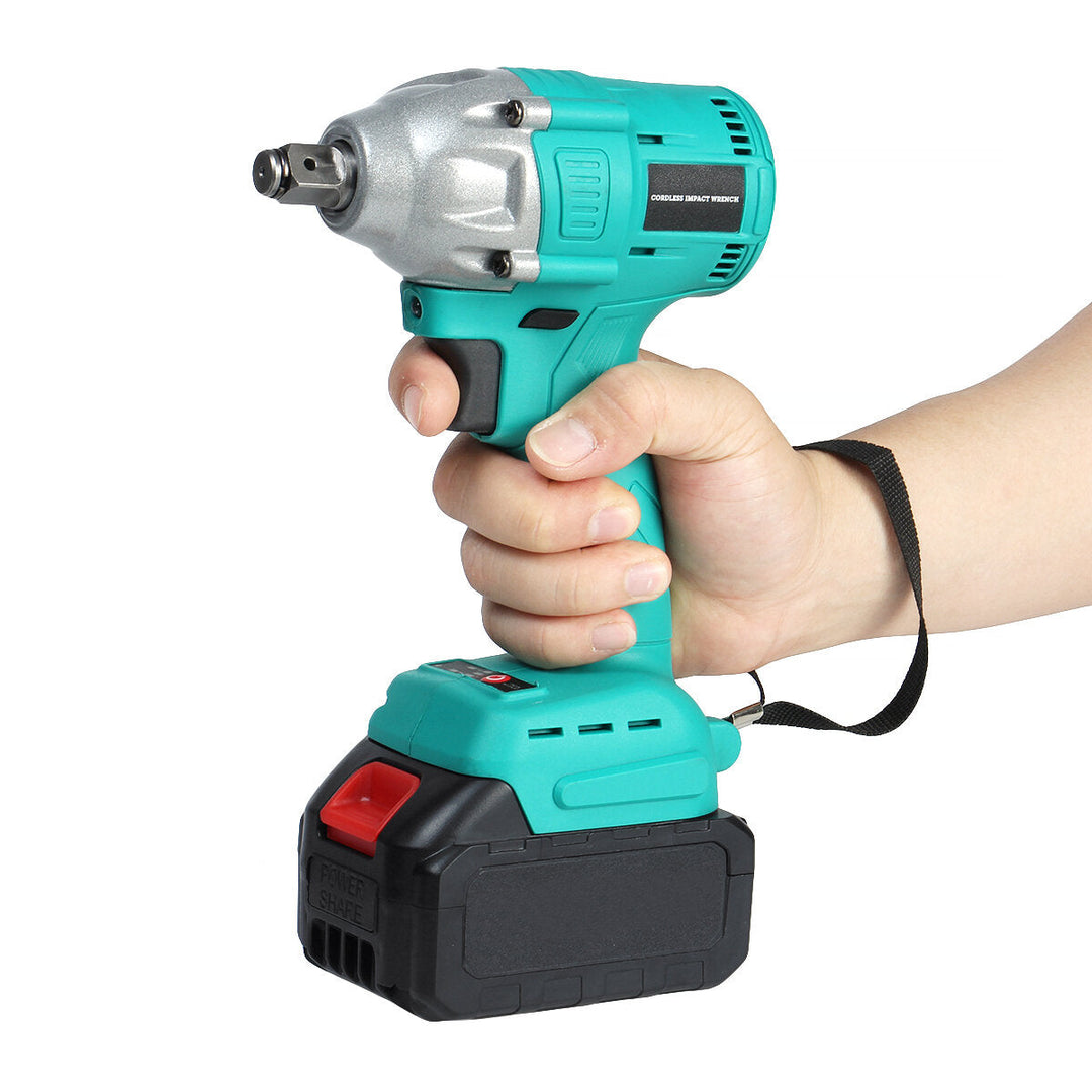 520N.M Cordless Electric Wrench EU,US,AU Plug Power Wrench With Li-ion Battery W,Sleeve Also For Makita Battery Image 9