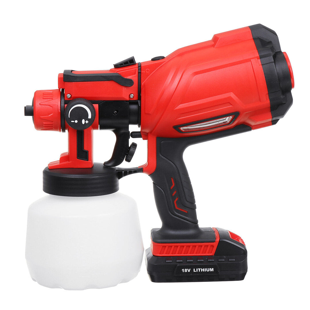 550W Cordless Electric Spray Guns 800ML Lighting Paint Sprayer Wood Wall Fences Painting Tool Image 1