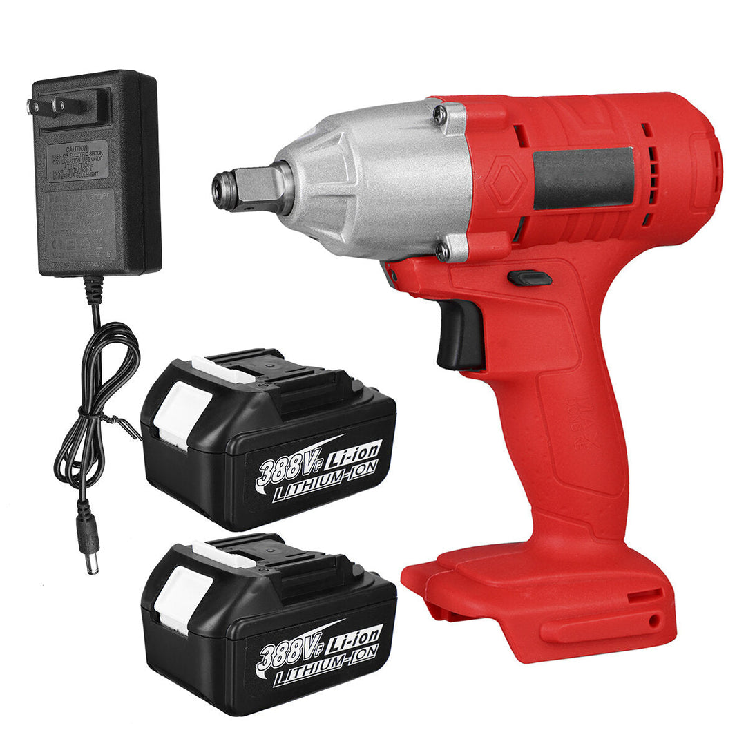 588N.m 388VF Electric Impact Wrench Driver Rechargeable 1,2" Square Power Tools Image 1