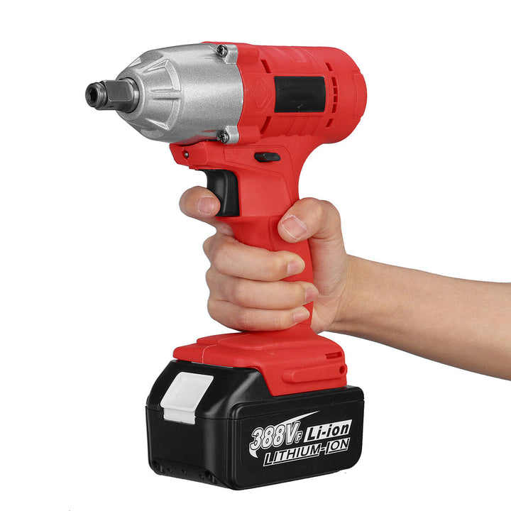 588N.m 388VF Electric Impact Wrench Driver Rechargeable 1,2" Square Power Tools Image 9