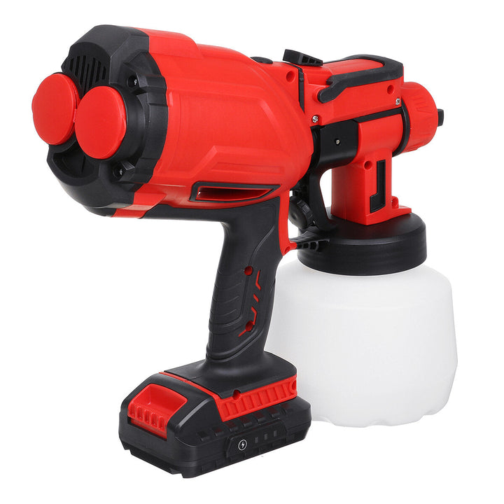 550W Cordless Electric Spray Guns 800ML Lighting Paint Sprayer Wood Wall Fences Painting Tool Image 10